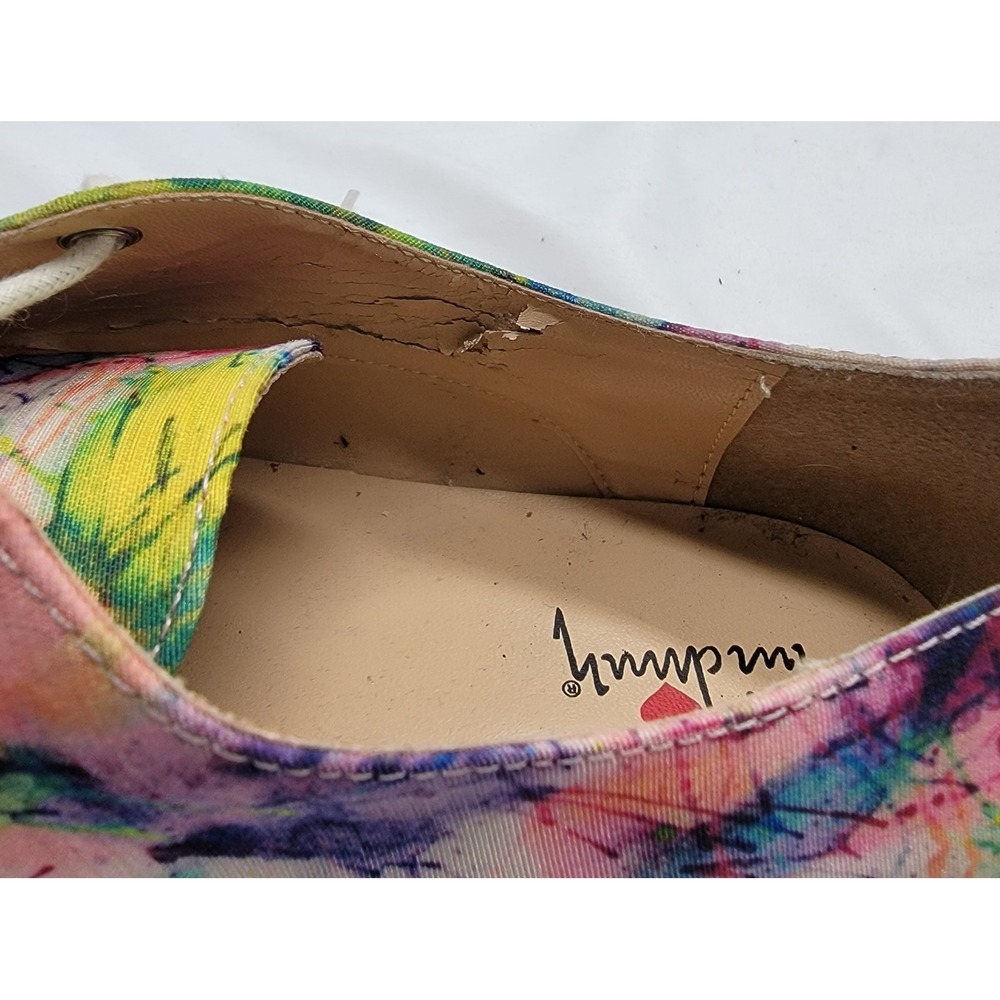Luichiny Abstract Art Watercolor Colorful Lucky Girl Shoes Lace Up Size 8M - Picture 8 of 8